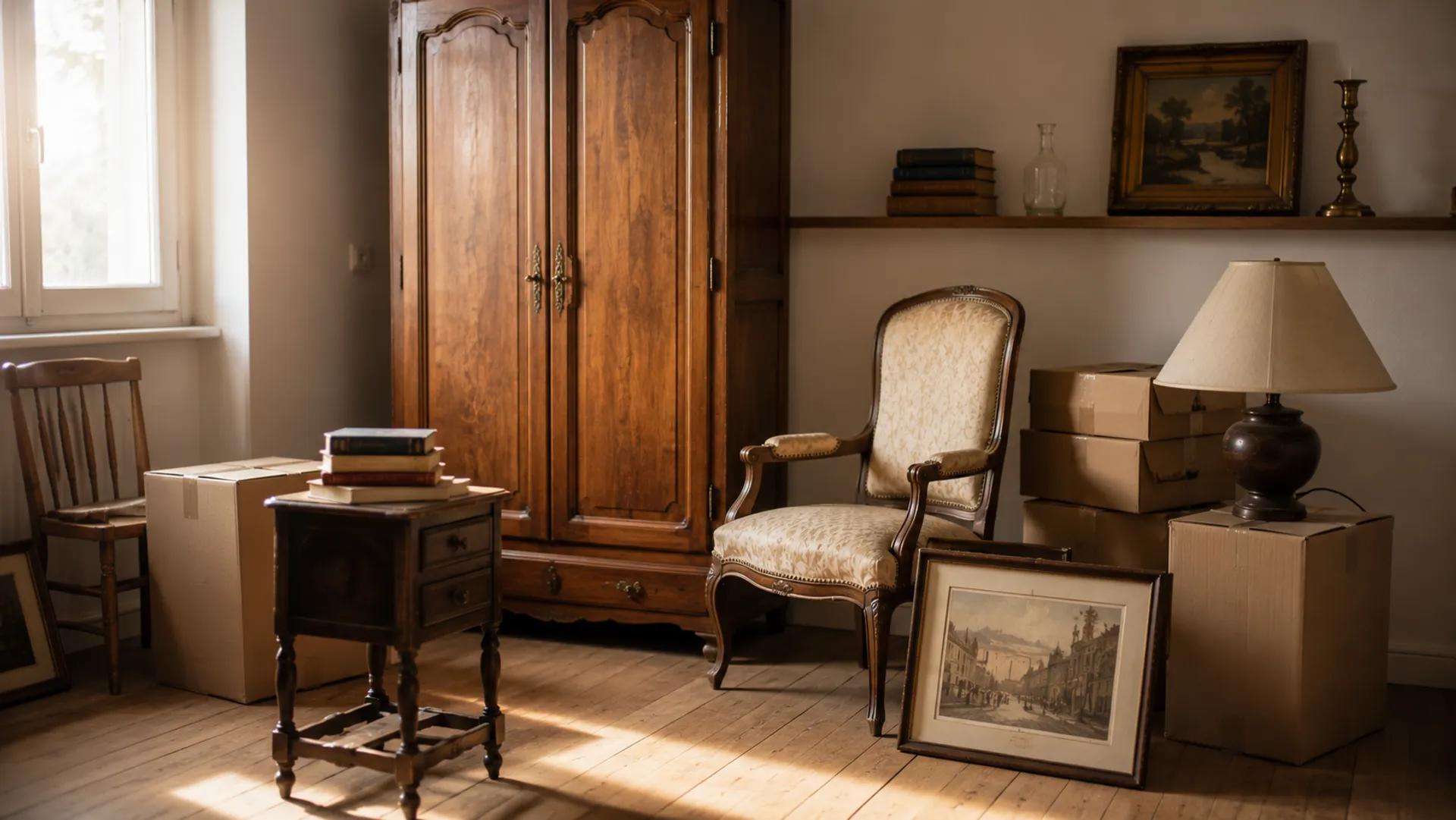 Objets récupérables — meubles, vaisselle, bibelots